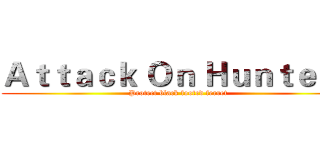 Ａｔｔａｃｋ Ｏｎ Ｈｕｎｔｅｒｓ (Protect black footed ferret)