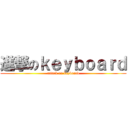 進撃のｋｅｙｂｏａｒｄ (attack on keyboard)
