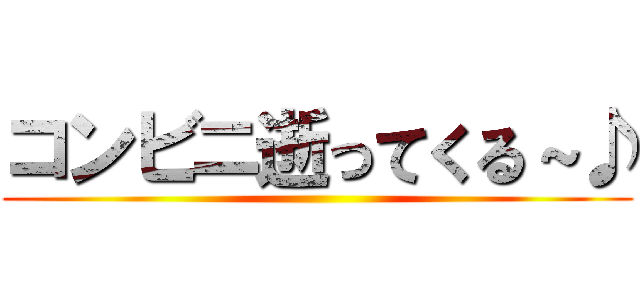 コンビニ逝ってくる～♪ ()