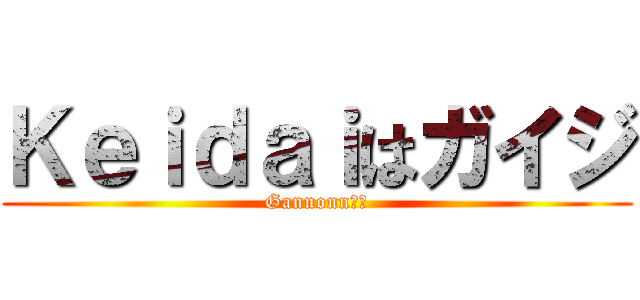 Ｋｅｉｄａｉはガイジ (Gannonn引退)