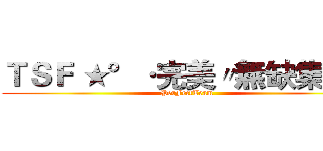 ＴＳＦ ★°·完美〃無缺集團〃 (PerFectTeam)