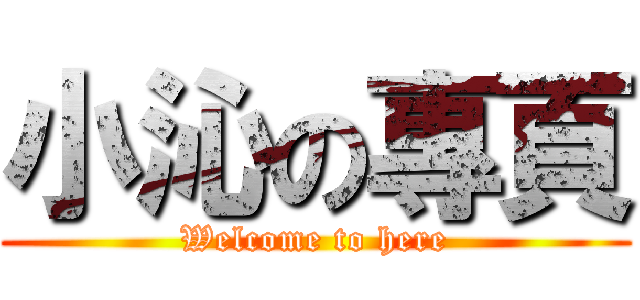 小沁の專頁 (Welcome to here)