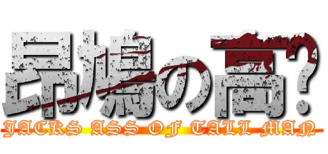 昂鳩の高佬 (JACKS ASS OF TALL MAN)