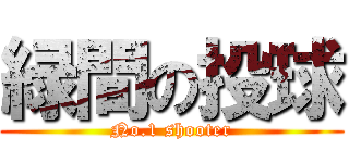 緑間の投球 (No.1 shooter)