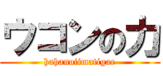 ウコンの力 (hahanoiimatigae)