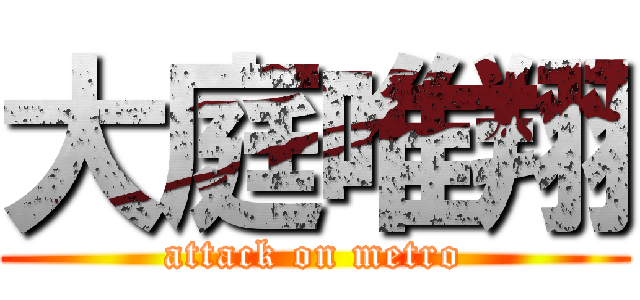 大庭唯翔 (attack on metro)