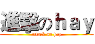 進擊のｈａｙ (attack on hay)
