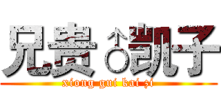 兄贵♂凯子 (xiong gui kai zi)