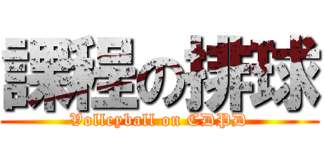 課程の排球 (Volleyball on CDPD)