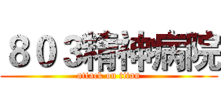 ８０３精神病院 (attack on titan)