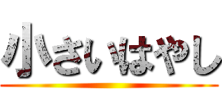 小さいはやし ()