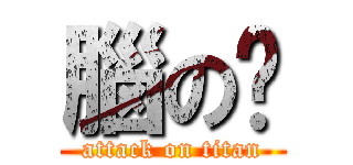 腦の妞 (attack on titan)