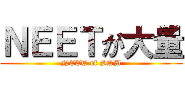 ＮＥＥＴが大量 (NEET of SAM)