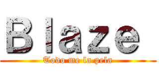Ｂｌａｚｅ  (Todo me la pela)