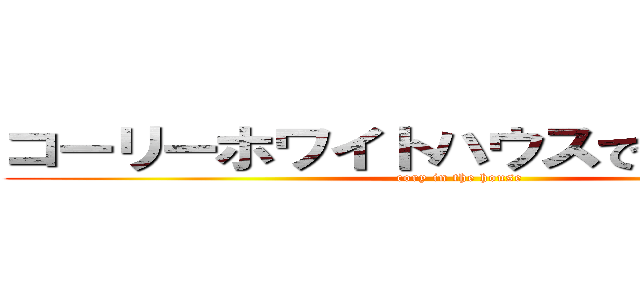 コーリーホワイトハウスでチョー大変 (cory in the house)