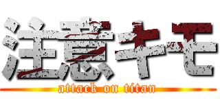 注意キモ (attack on titan)