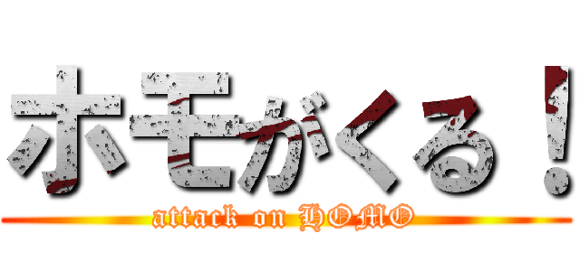 ホモがくる！ (attack on HOMO)