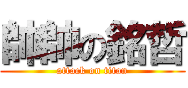 帥帥の銘哲 (attack on titan)