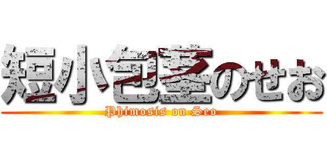 短小包茎のせお (Phimosis on Seo)