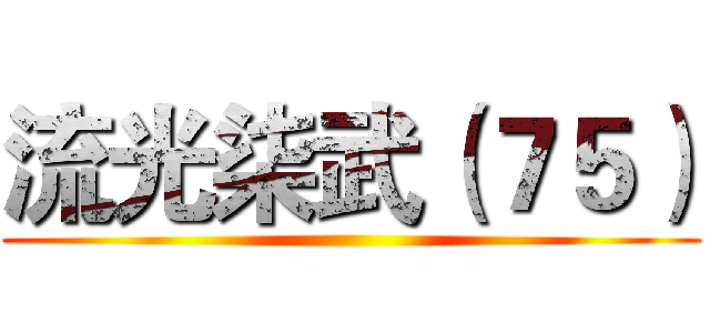 流光柒武（７５） ()