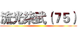 流光柒武（７５） ()