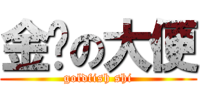 金鱼の大便 (goldfish shi)