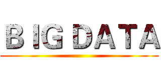 ＢＩＧ ＤＡＴＡ ()