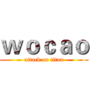 ｗｏｃａｏ (attack on titan)