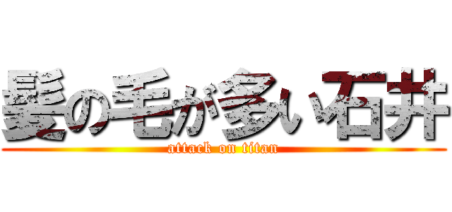 髪の毛が多い石井 (attack on titan)