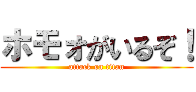 ホモォがいるぞ！ (attack on titan)