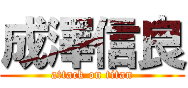 成澤信良 (attack on titan)