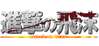 進撃の飛沫 (attack on titan)