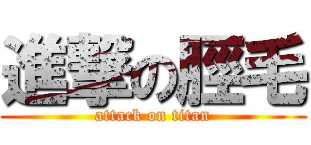 進撃の脛毛 (attack on titan)