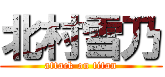 北村雪乃 (attack on titan)