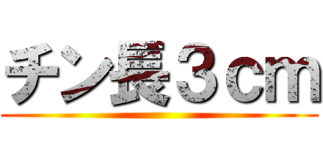 チン長３ｃｍ ()