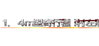 １．４ｍ型奇行種！村左府竹次郎 (attack on titan)