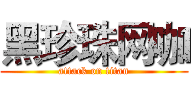 黑珍珠网咖 (attack on titan)