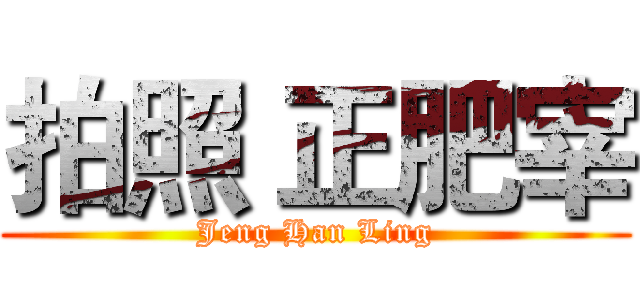 拍照 正肥宰 (Jeng Han Ling)