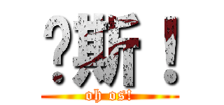 啊斯！ (oh os!)