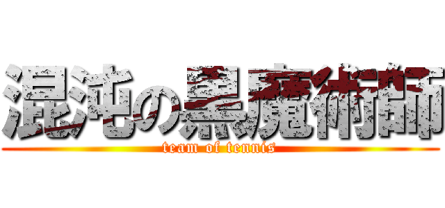 混沌の黒魔術師 (team of tennis)