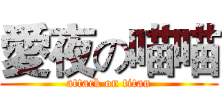 愛夜の喵喵 (attack on titan)
