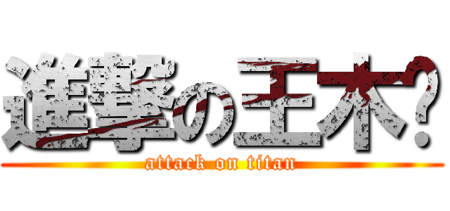 進撃の王木扥 (attack on titan)