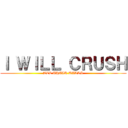 Ｉ ＷＩＬＬ ＣＲＵＳＨ (ALL THEIR BALLS)