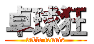 卓球狂 (table tennis)