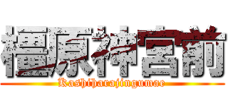 橿原神宮前 (Kashiharajingumae)