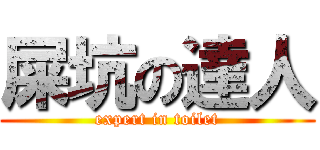 屎坑の達人 (expert in toilet)