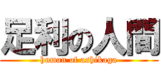 足利の人間 (human of ashikaga)