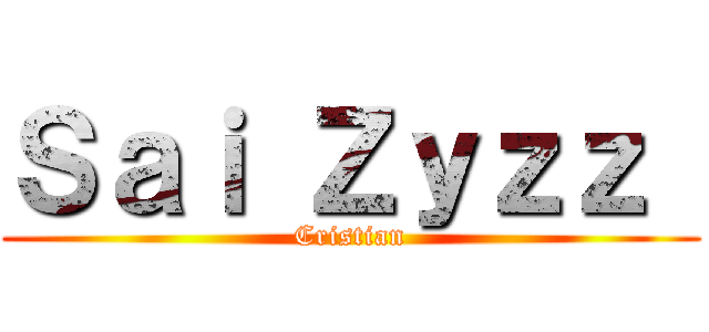 Ｓａｉ Ｚｙｚｚ  (Cristian)