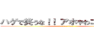 ハゲで笑うな！！ アホやわコイツら！！ (attack on titan)