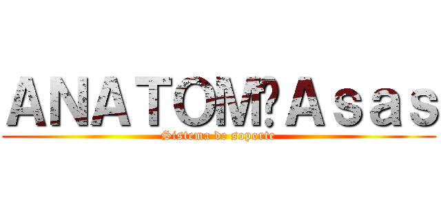 ＡＮＡＴＯＭÍＡｓａｓ (Sistema de soporte)